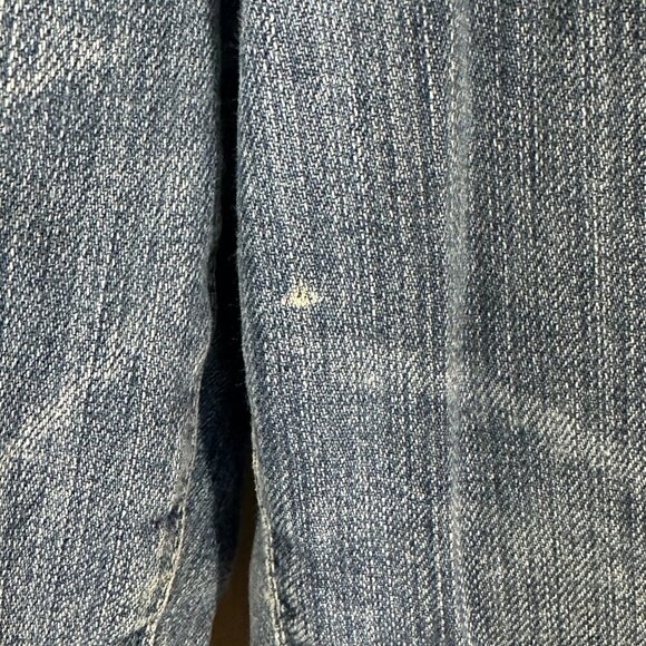 7 For All Mankind Jeans Mens 33 Bootcut Cotton Pockets Holes Distressed Fray Hem - Picture 8 of 16